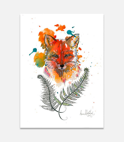 Fox and Fern - Bells Fine Art