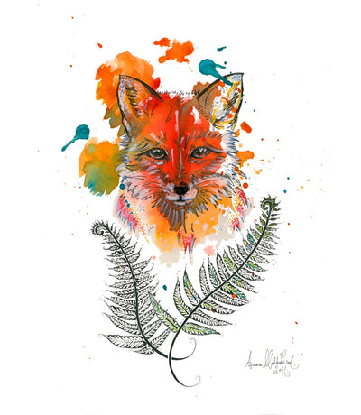 Fox and Fern - Bells Fine Art
