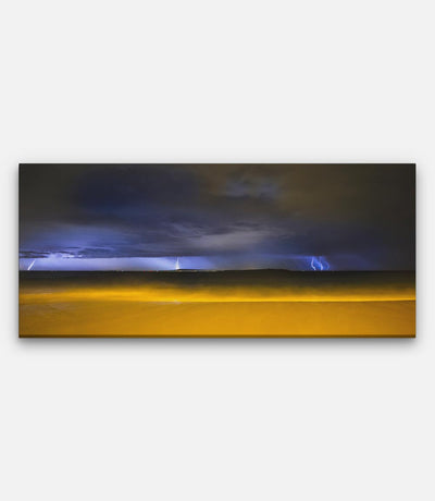 Point Lonsdale Front Beach, Portsea Lightning Background - Bells Fine Art