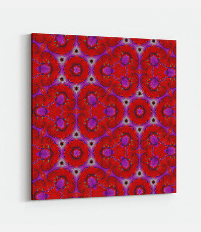 Fibonacci Repeating Pattern Red and Purple A - Bells Fine Art