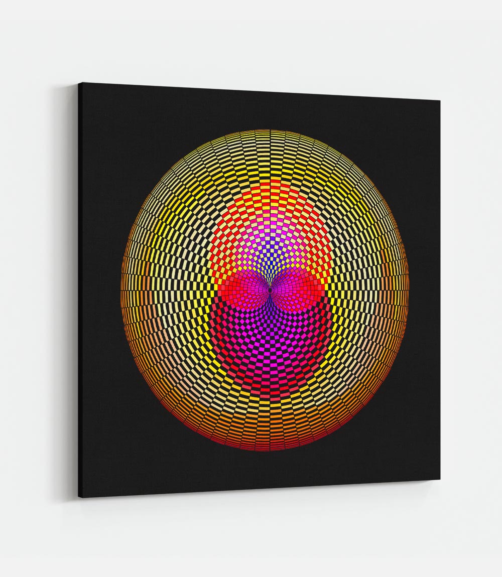 Fibonacci Colored Grid Impregnated - Bells Fine Art
