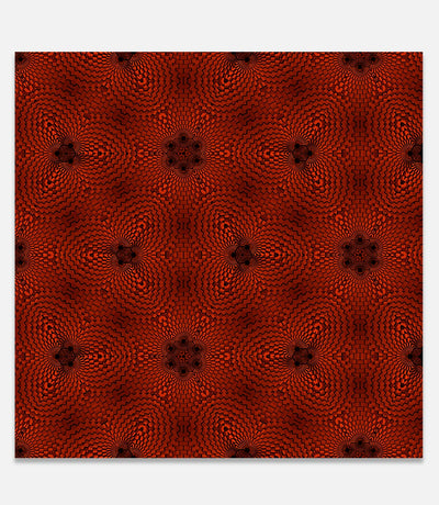 Fibonacci Colored Grid Repeating Pattern Red and Black C - Bells Fine Art