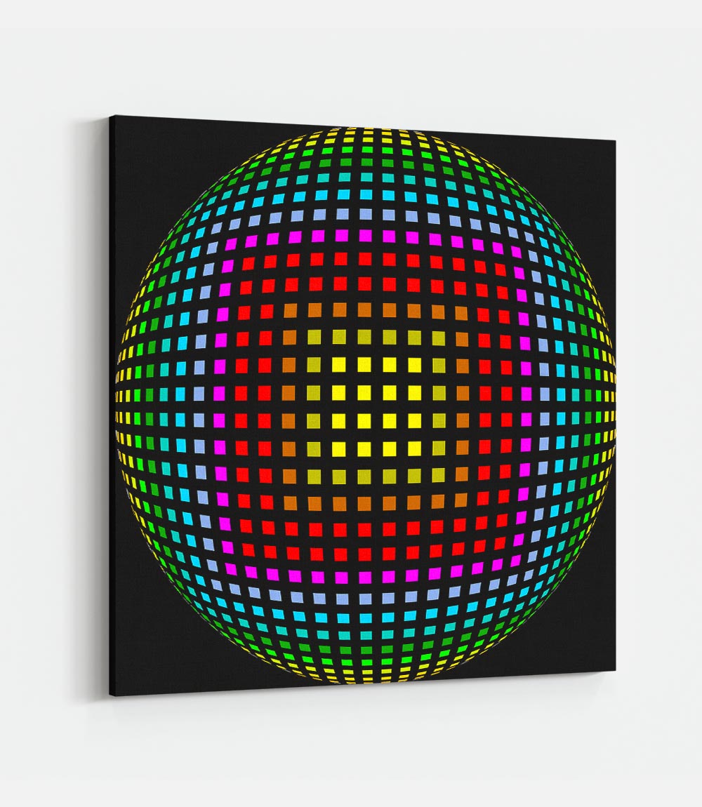 Grid of Sphere Colored - Bells Fine Art
